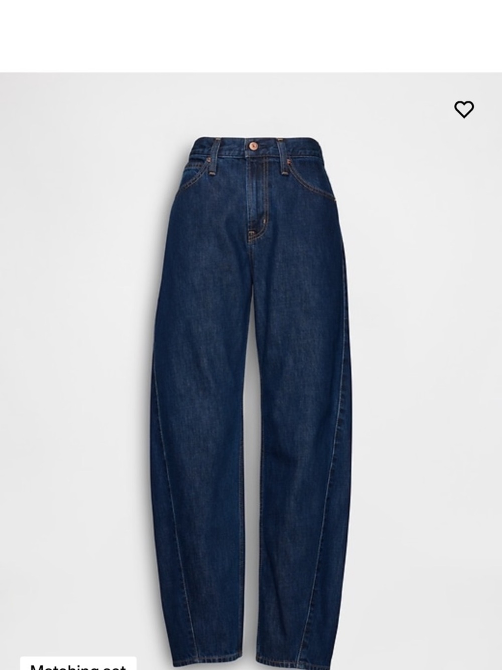 High rise barrel Jean